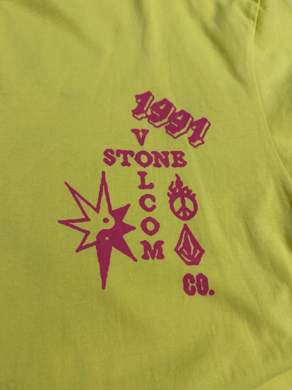 Volcom Bright Yellow Men’s T-shirt